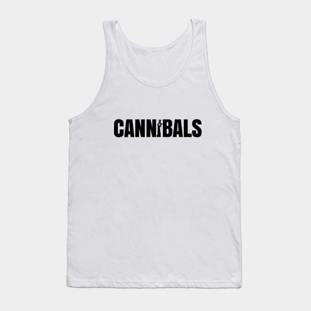 CANNIBALS - Black Logo Tank Top by cannibals